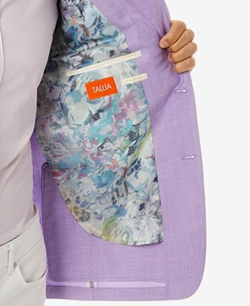 TALLIA Men's Slim-Fit Lavender Blazer Sport Coat 38S Purple