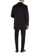 Tallia Men Wool Blend Overcoat Coat Contrast Velvet Top Collar Black XL Wool