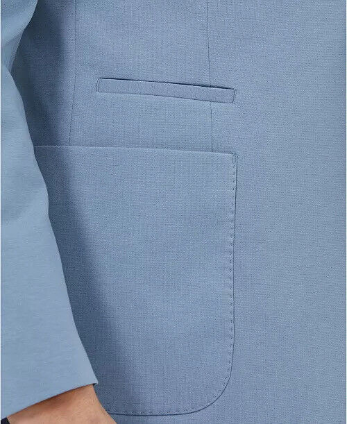 Tallia Men's Slim-Fit Blazer Indigo Blue Medium Sport Coat Unlined