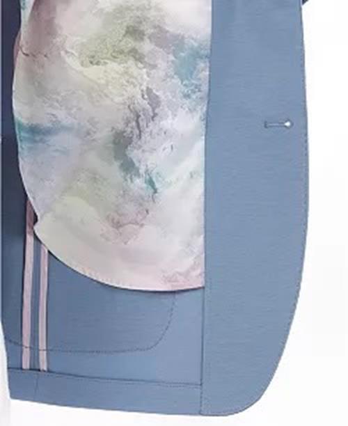 Tallia Men's Slim-Fit Blazer Indigo Blue Medium Sport Coat Unlined