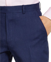 Tommy Hilfiger Men's Modern Fit Linen Dress Pants 34 x 32 Navy Blue