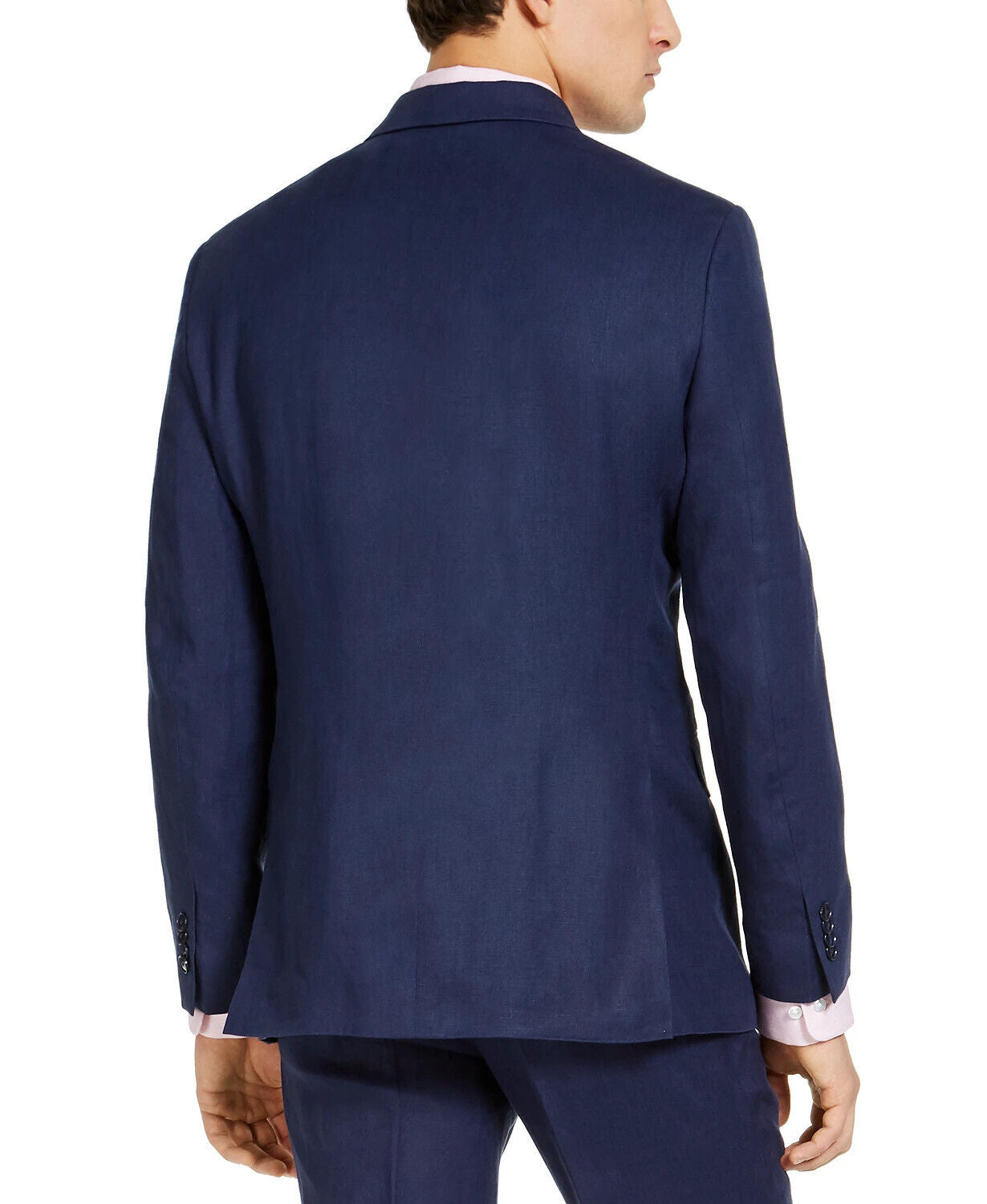 Tommy Hilfiger Men's Modern Fit Linen Sport Coat 44L Navy Blue