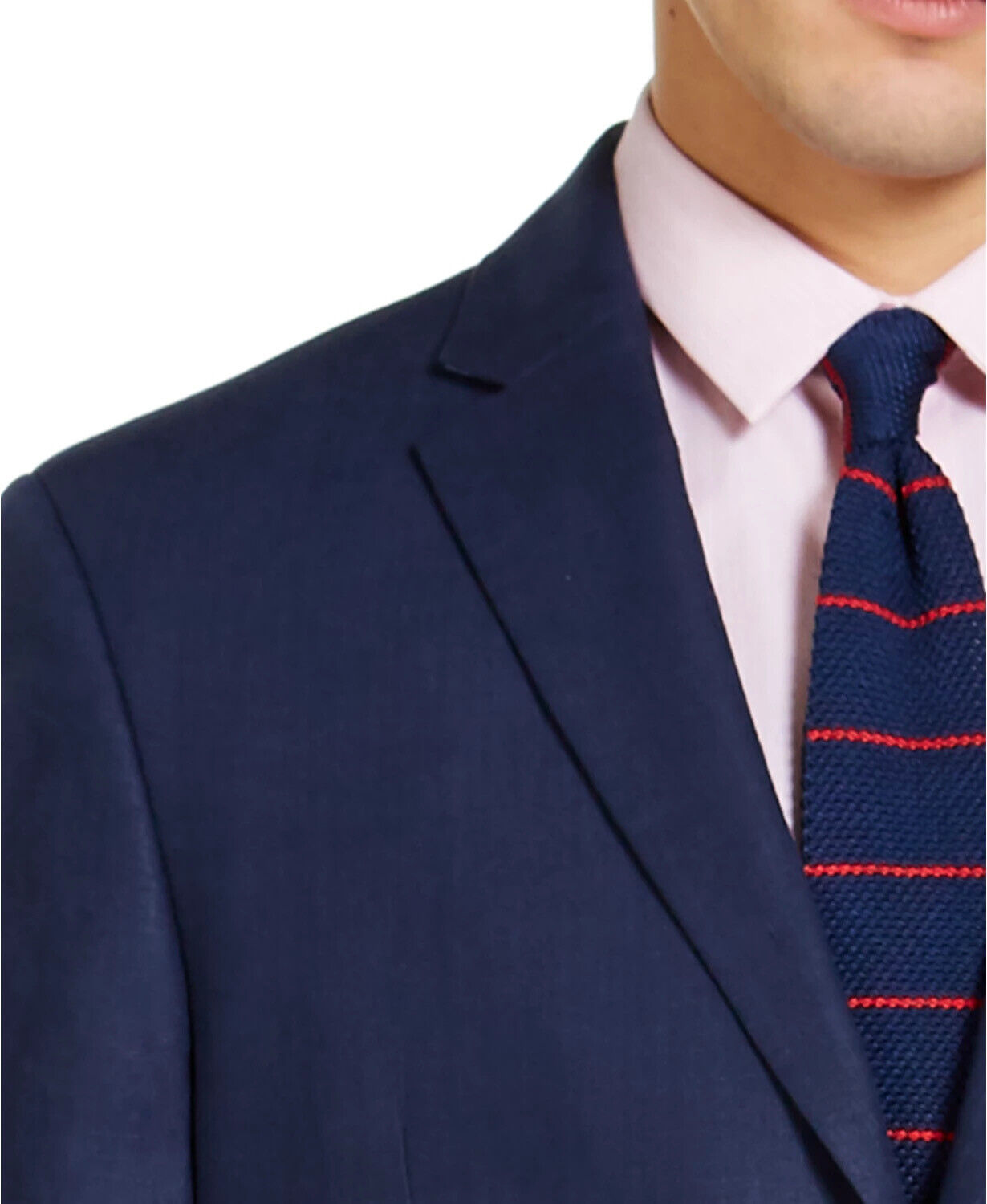 Tommy Hilfiger Men's Modern Fit Linen Sport Coat 44L Navy Blue