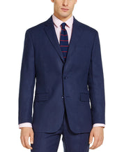 Tommy Hilfiger Men's Modern Fit Linen Sport Coat 44L Navy Blue