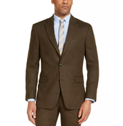 Tommy Hilfiger Men's Modern Fit Linen Suit Jacket Olive Green 41L
