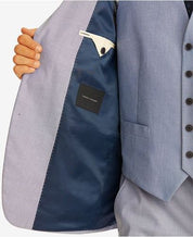 Tommy Hilfiger Modern-Fit TH Flex Stretch Blue Chambray 38L Sport Coat