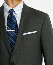Tommy Hilfiger Modern-Fit TH Flex Performance Plaid Suit Jacket 38L Grey
