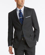 Tommy Hilfiger Mens Gray Plaid Sport Coat Blazer  40L