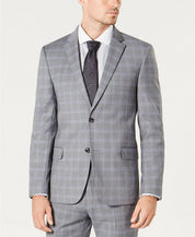 Tommy Hilfiger Men's Modern-Fit TH Flex Stretch Wool Suit Jacket 42S Grey