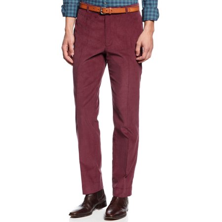 Club Room Men's Red Plum Corduroy Pants 34 X 30