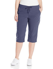 Columbia Womens Regular fit Casual Capri Pants 16W Blue Solid