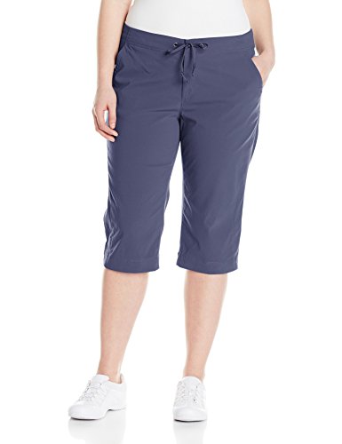 Columbia Womens Regular fit Casual Capri Pants 16W Blue Solid