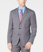 Vince Camuto Slim-Fit Stretch Wrinkle-Resistant Gray Suit Jacket 40R