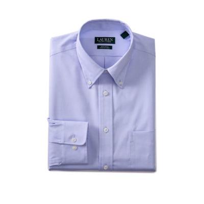 Lauren Ralph Lauren Men's Ultra Flex Button Down Shirt Blue 16.5 32 33 Large