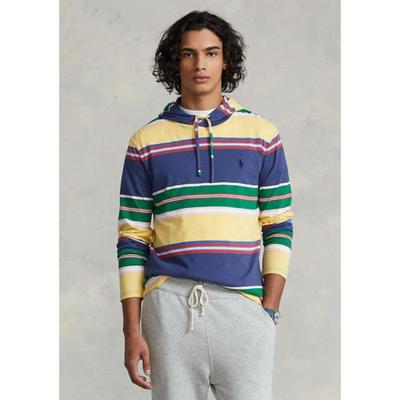 Polo Ralph Lauren Men's Jersey Hooded T Shirt XL Blue Yellow Green