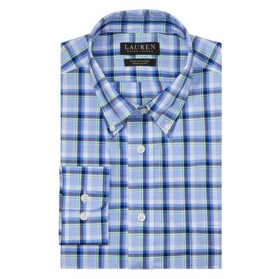 Lauren Ralph Lauren Men's Blue Ultraflex Dress Shirt 17.5 32 33