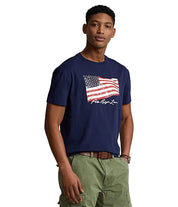 Ralph Lauren Men's Flag Tee Navy Medium