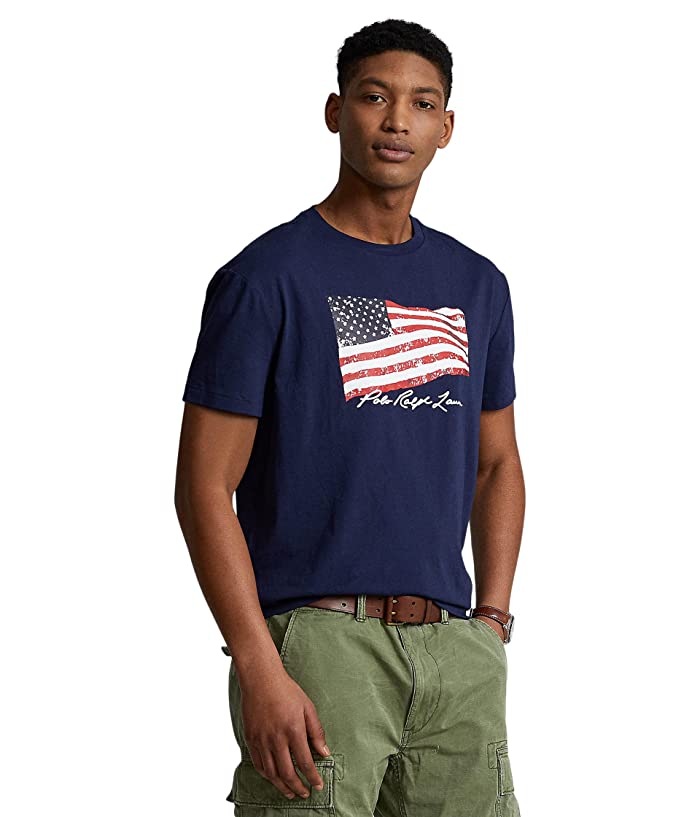 Ralph Lauren Men's Flag Tee Navy Medium