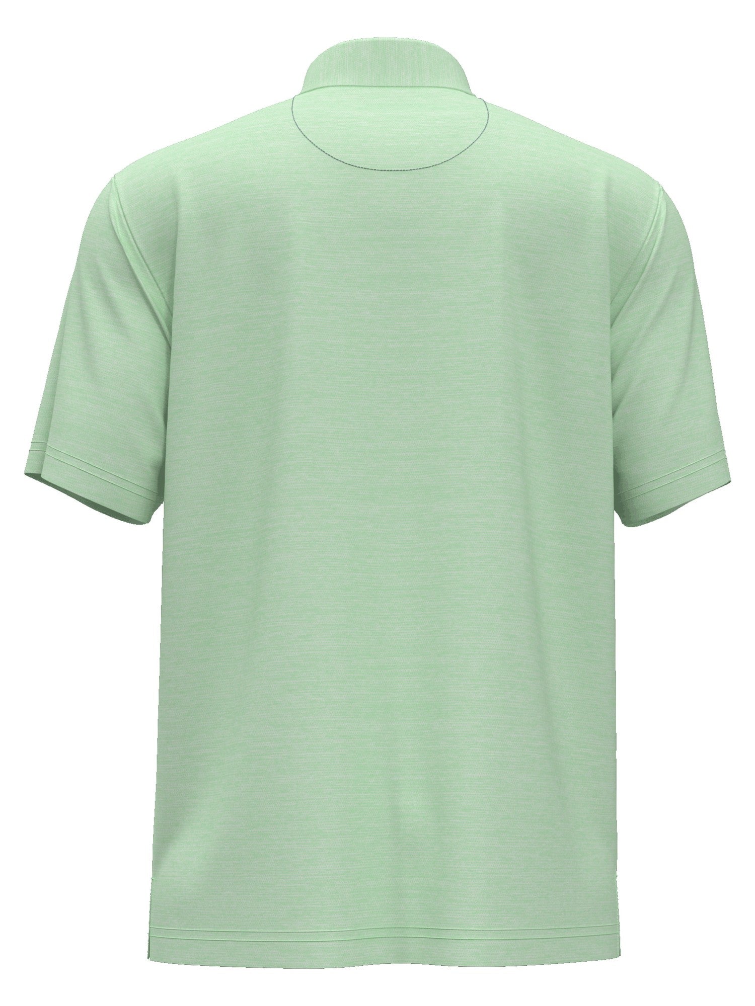 PGA TOUR Mens Space Dye Texture Golf Polo Shirt Small Green