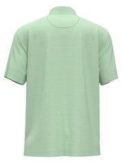 PGA TOUR Mens Space Dye Texture Golf Polo Shirt Green XL