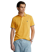 Polo Ralph Lauren Men's Gold Mesh Polo Shirt  Yellow Medium
