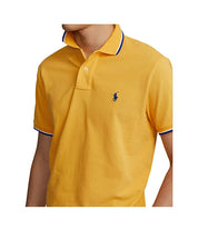 Polo Ralph Lauren Men's Gold Mesh Polo Shirt  Yellow Medium