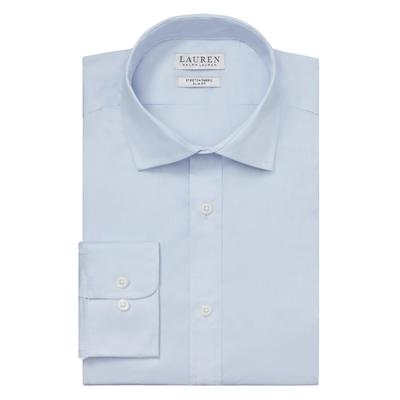Lauren Ralph Lauren Mens Ultraflex Dress Shirt Light Blue 18 18.5 34 35