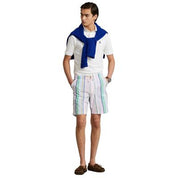 Polo Ralph Lauren Men's Vintage Seersucker Shorts Pink Blue Small