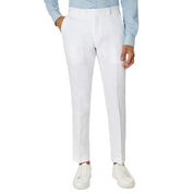 Tommy Hilfiger Men Modern fit Linen Dress Pants 33 / 32 White Solid Stretch