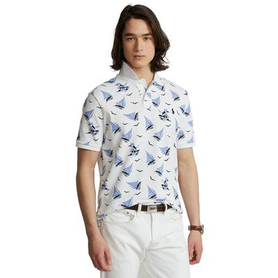 Polo Ralph Lauren Men's Classic Fit Polo Bear Polo Shirt Bearwaiian White XS