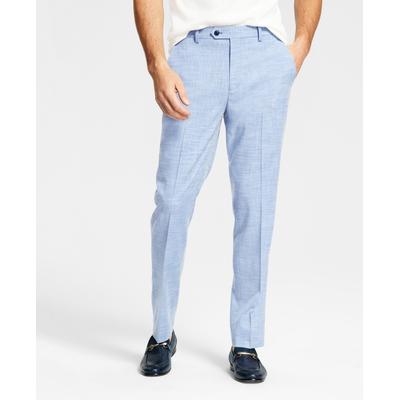 Alfani Mens Slim-Fit Stretch Solid Pants Blue 32 x 34