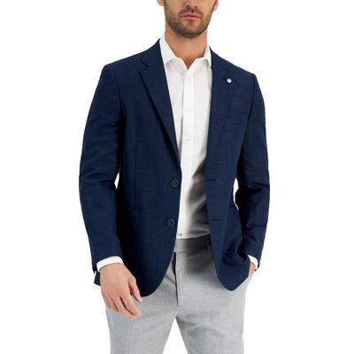 Nautica Mens Modern fit Sport Coat Blazer 42 S Navy Blue Solid Stretch