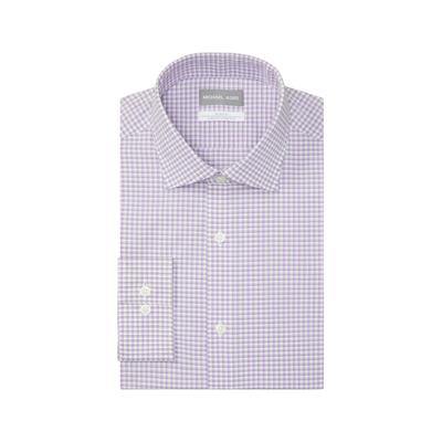 Michael Kors Men's Purple Airsoft Slim Fit Dress Shirt  15.5 32 33