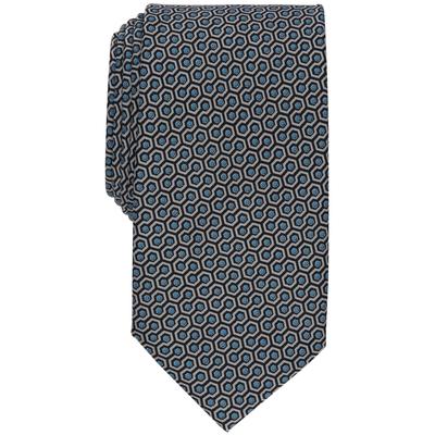 Perry Ellis Mens Bakker Geo-Print Tie Black