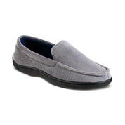 ISOTONER Men's Jared Moc-Toe Memory Foam Slippers Grey 2XL 13-14
