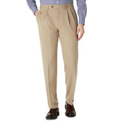 Lauren Ralph Lauren Mens Classic fit Dress Pants 33 / 32 Beige Solid Stretch