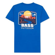 Bass Outdoor Men's Mesa Path Tshirt Turkish Sea  Blue Large