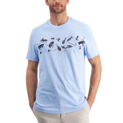 Club Room Men's Tied Upgraphic Shirt Navy Small