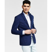 Bar Iii Mens Slim fit Sport Coat Blazer 38 R Navy Blue Solid