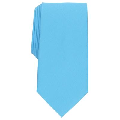 Club Room Mens Regular fit Tie Necktie One Size Aqua Blue Solid