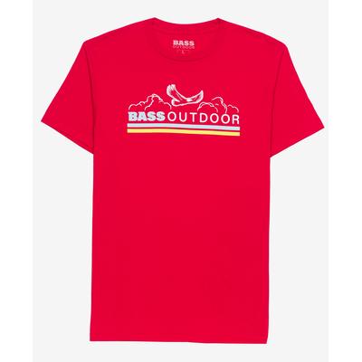 Bass Outdoor Men's Float T shirt Lt/Pas Red Small