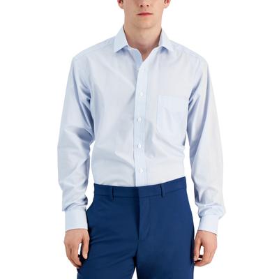 Club Room Men's Classic Fit Button Down Shirt Light Blue 17.5 34 35