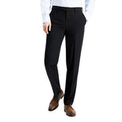Nautica Mens Modern fit Dress Pants 40 / 29 Black Solid Stretch
