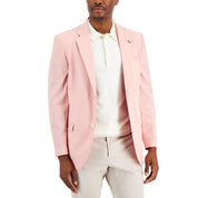 Nautica Mens Modern fit Sport Coat Blazer 44 L Pink Solid Stretch