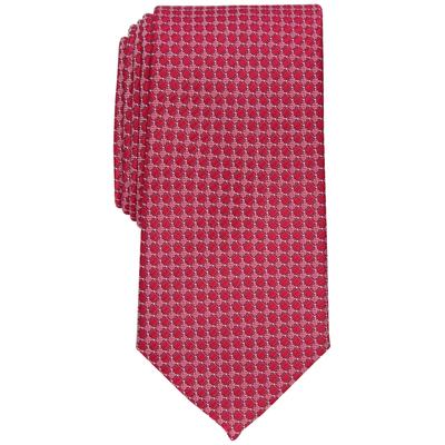 Club Room Men's Geo Neat Tie Red OS