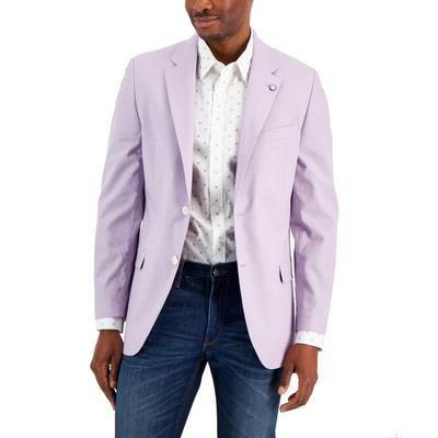 Nautica Mens Modern fit Cotton Sport Coat Blazer 42 S Purple Solid