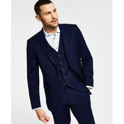 Tommy Hilfiger Mens Modern fit Wool Suit Jacket Blazer 41 L Navy Solid Stretch