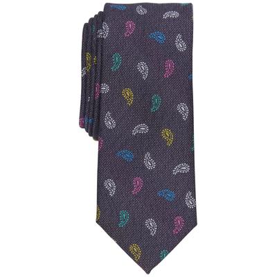 Bar Iii Men's Necktie Dark Pink Leer Pine Tie  Osfa Reg