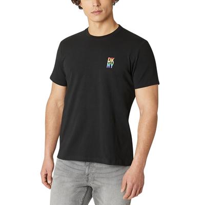 Dkny Mens Pride Logo T shirt  Black Medium