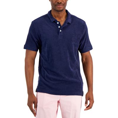 Club Room Men's Island Breeze Polo  Dark Blue XL